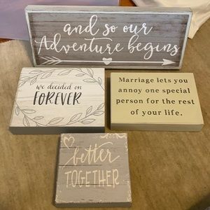 WEDDING/BRIDAL SHOWER SIGNS